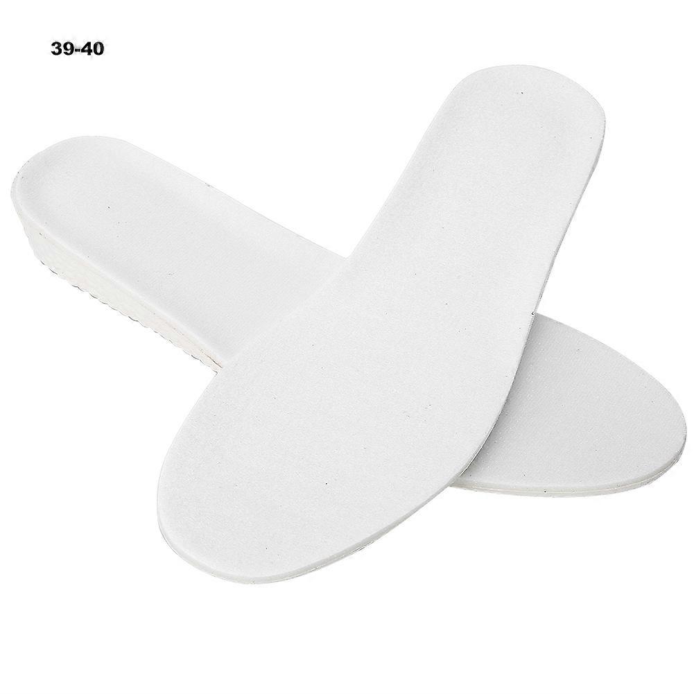 2pcs Height Increase Insole Sports Breathable Soft Elastic Shoe Pads Insoles (2.5cm)39-40