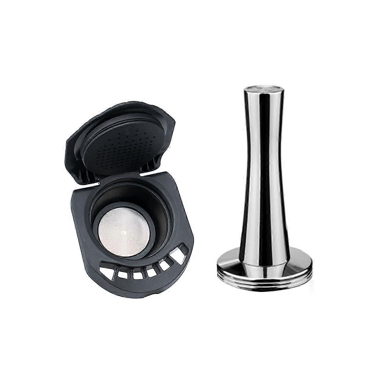 Two Piece Suit Adapter For Reusable Can Be Refilled With Espresso Coffee