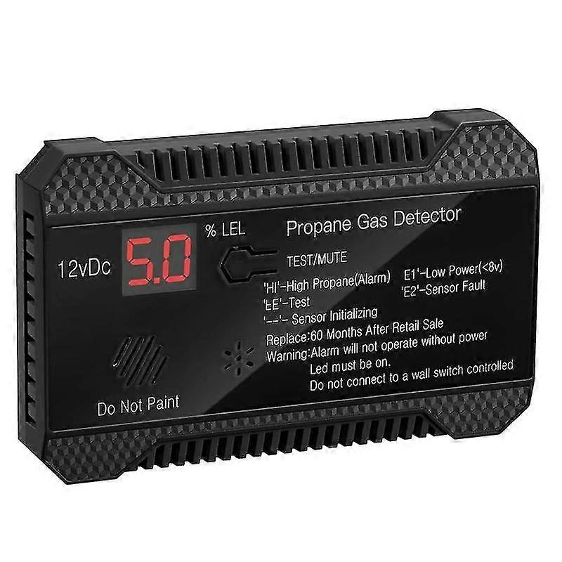 Propan-Detektor 12v lpg Erdgassensor Leckalarm 85db Sirene für Auto RV Home Digital Propan T