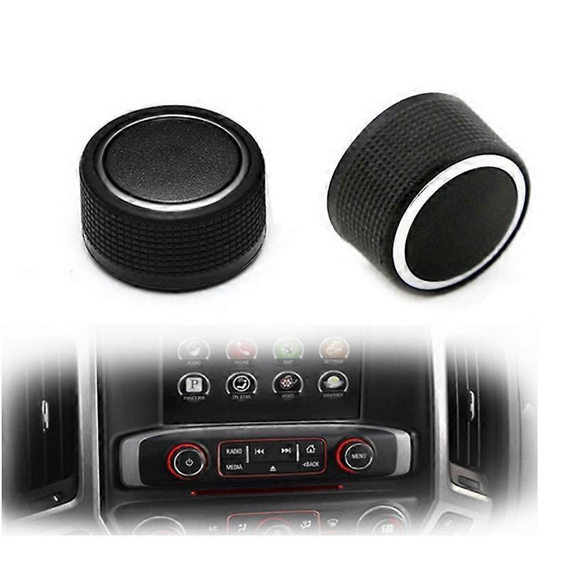 Air Conditioner Switch, Aluminum Car Air Conditioner Control Panel Button Replacement 2 Pcs