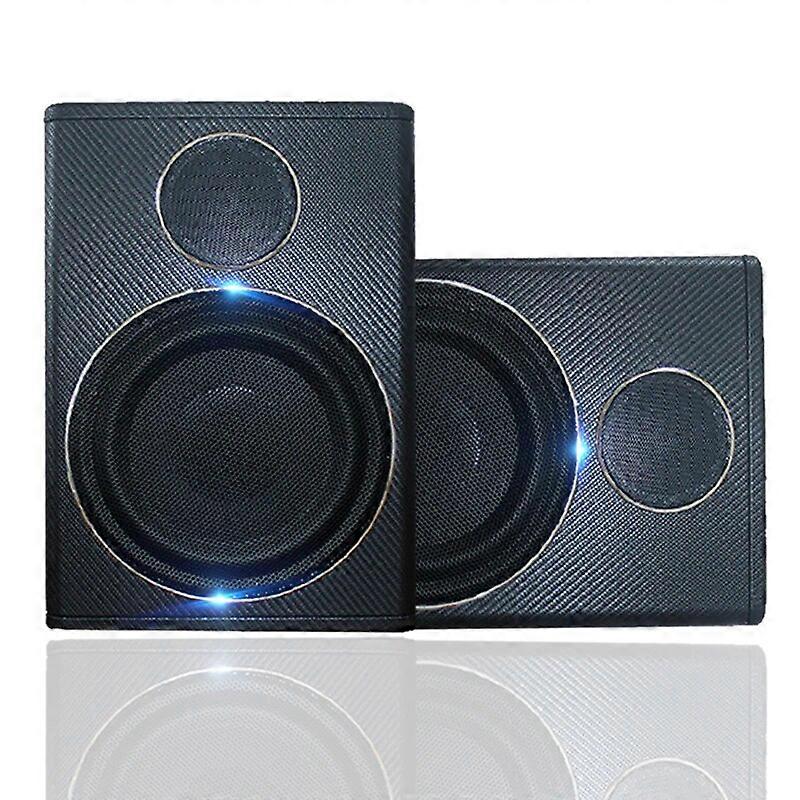 Bluetooth Car Amplifier Subwoofer Car Audio Slim Under Seat Active Subwoofer Bass Speaker Auto Woofer Music Player UNKU63432