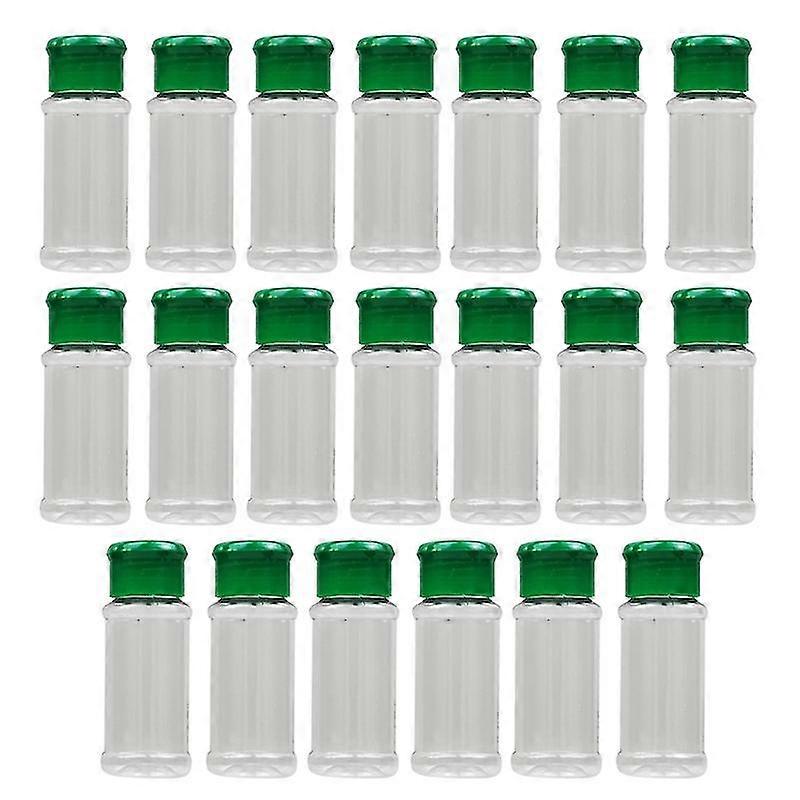 Empty Plastic Spice Jars, 3.3 Fluid Ounces/100ml Spice Containers For Storing Bb