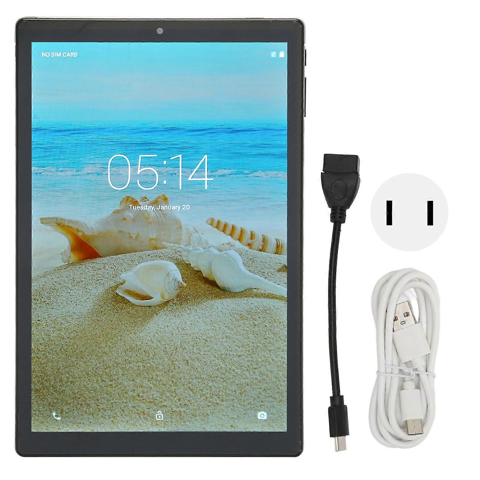 10in Tablet for Android System 8 Core CPU 4GB 64GB 3G Network 2.4G 5G Dual Band WIFI Kids Tablet 100?240V Green US Plug