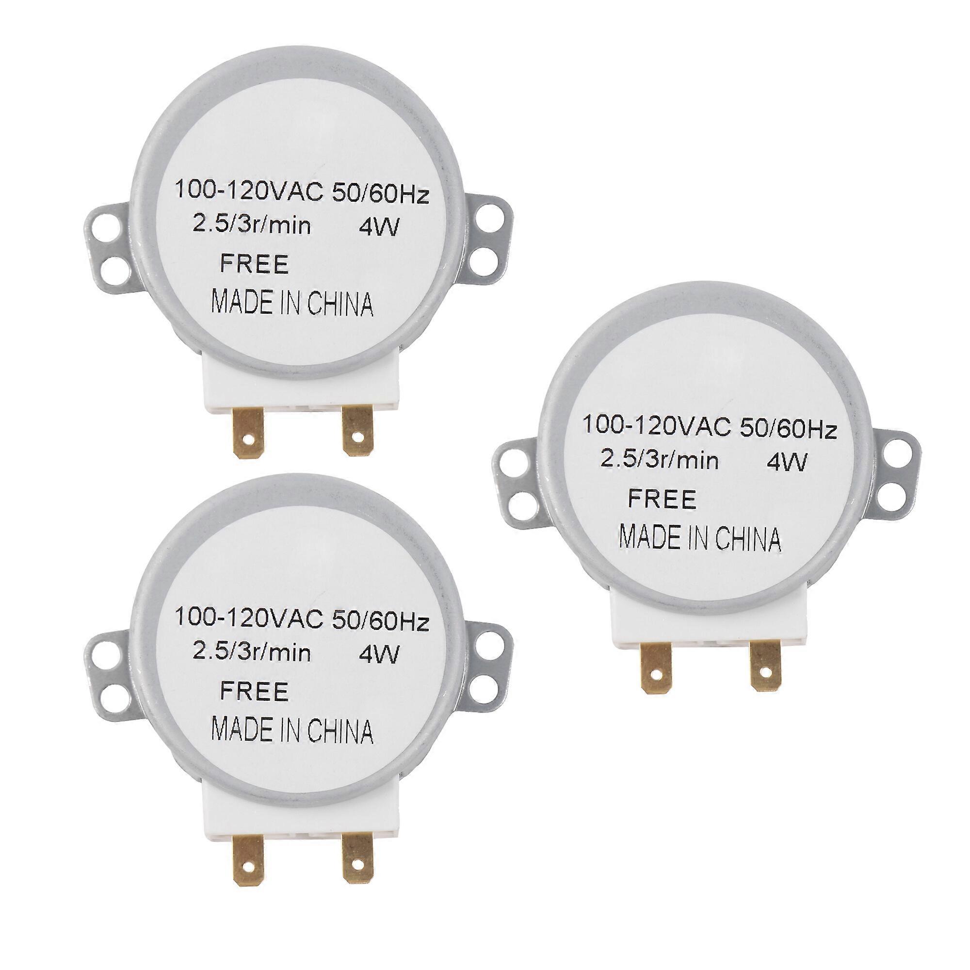 3 Pcs Turntable Motor 100V-120V 50/60Hz 4W Replacement for Sharp R-510EW