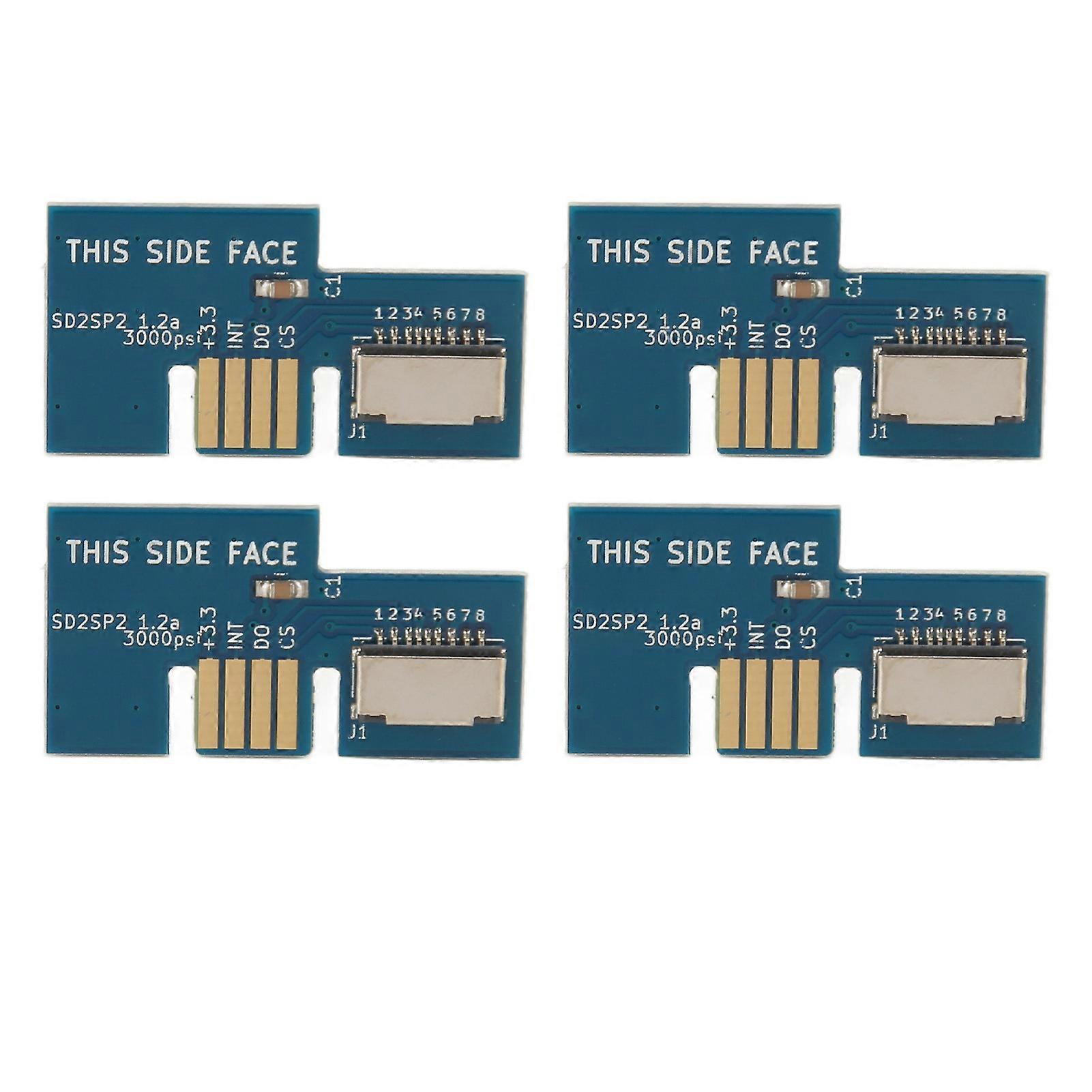 Console Micro Storage Card Adapter Game Console Memory Card Reader for GC SD2SP2 SDLoad SDL 4pcs Blue