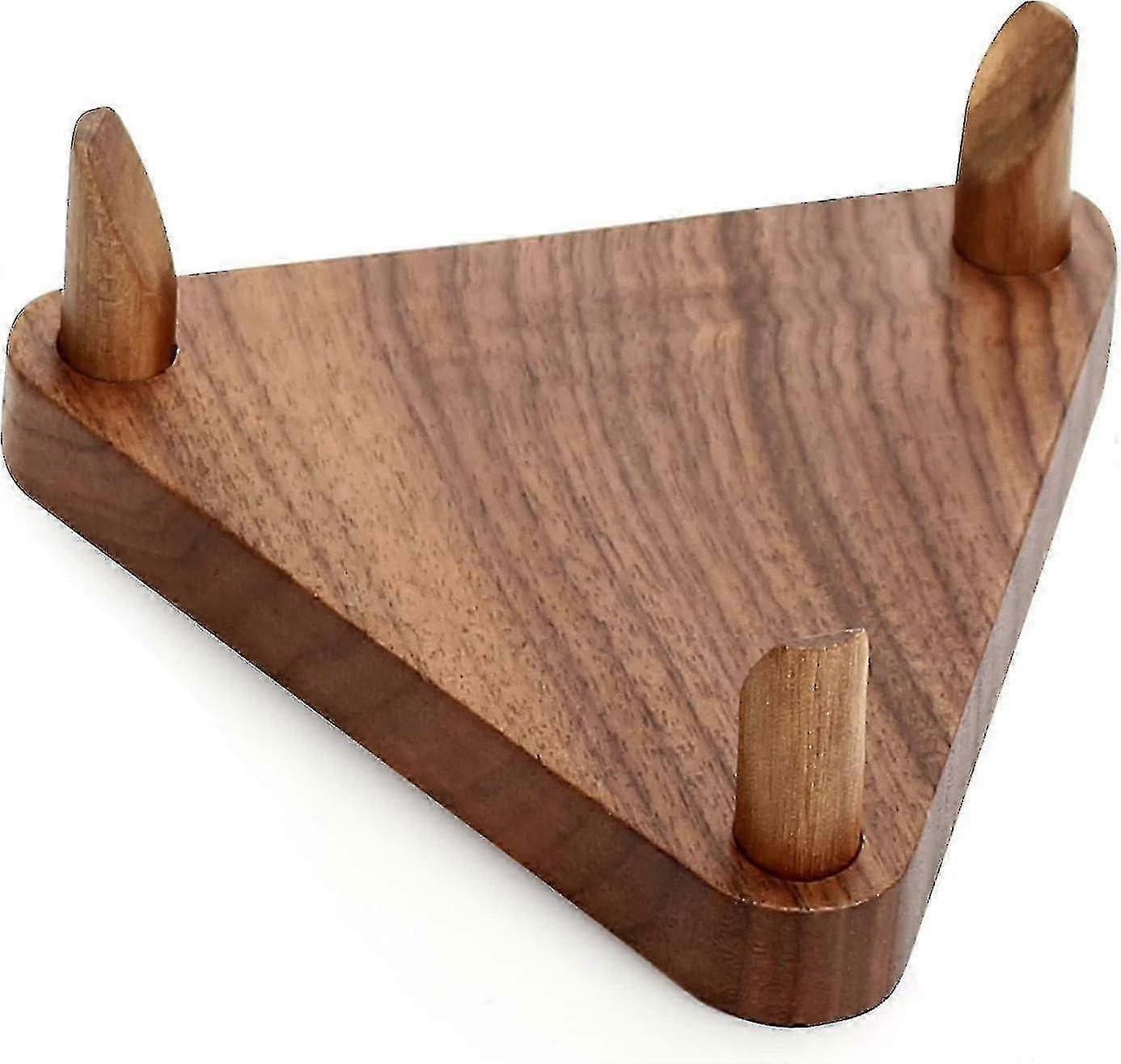 Ball Stand Holder Display For Sports Memorabilia - Solid valnøtt tre