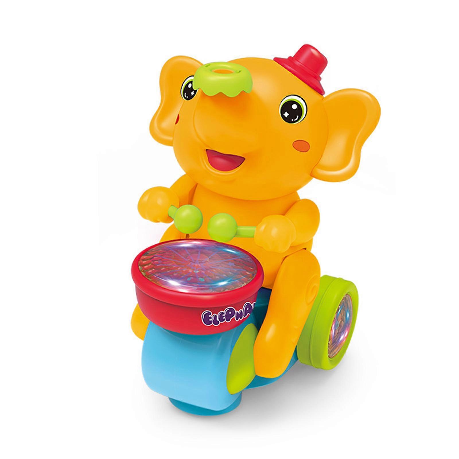 תוף מכות חשמלי צעצוע פיל חינוך מוקדם מוסיקה שירה צעצוע ריקוד