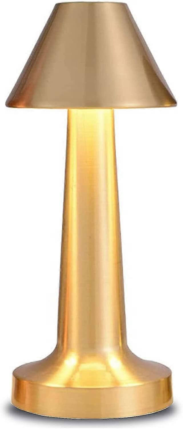 Touch Sensor Bar Rechargeable Table Lamps(Golden)