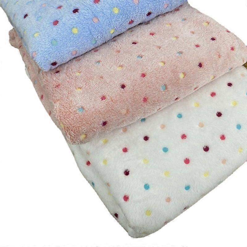 Small Colored Dots Printed Student Nap Blanket Office Sofas Cover Knee Blanket