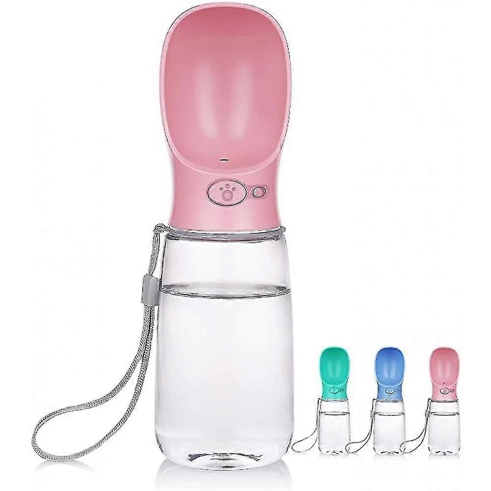 الكلب زجاجة مياه للمشي تسرب دليل موزع مياه الحيوانات الأليفة في الهواء الطلق