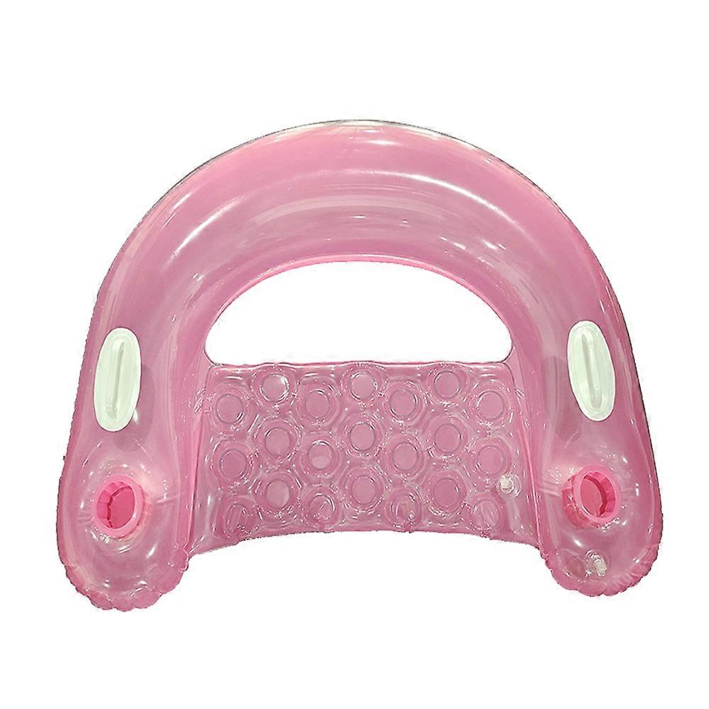 Inflatable Pool Float Lounger Built in Cup Holders Handles, Water Floating Chair for Beach,PoolNEW4