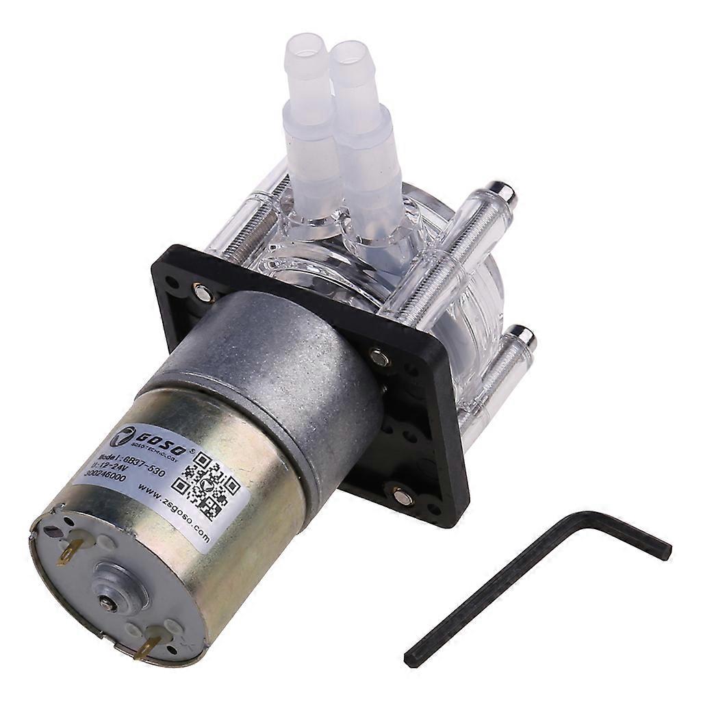 DC 12/24V Peristaltic Pump Large Flow Dosing Pump Vacuum Aquarium Lab Analytical