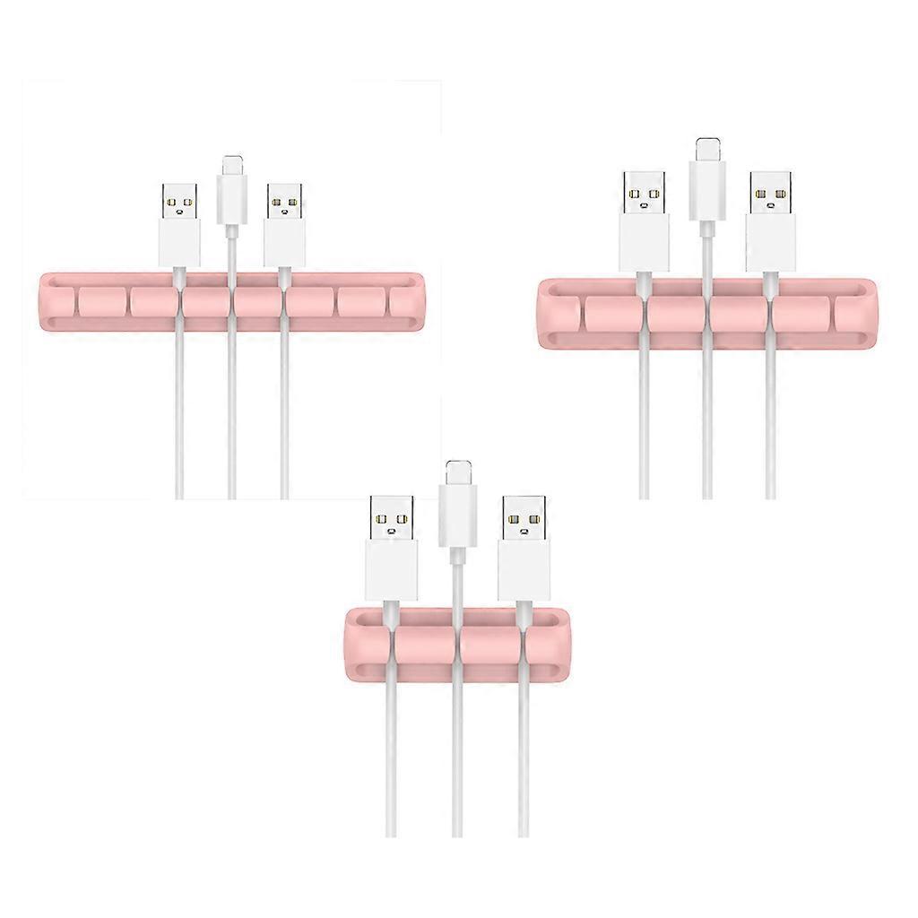  Cable Holder Silicone USB Desktop Tidy Winder Management Cable Organizer