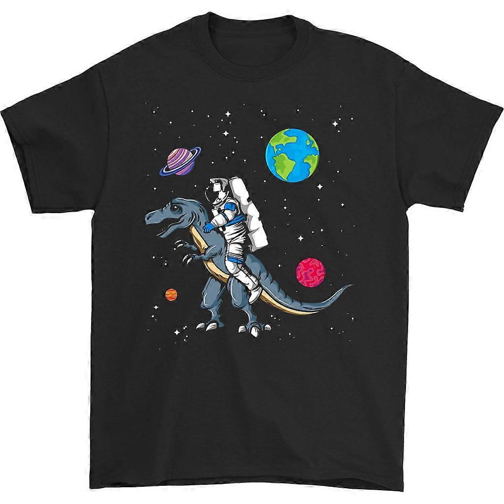 Astronaut Riding Dinosaur T-skjorte
