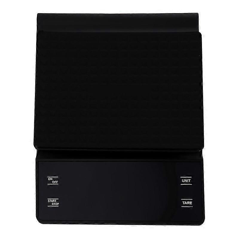 3kg/0.1g Electronic Coffee Scale With Timer High Accuracy Digital Kitchen Scale Timer Coffee Weight Balance Without Battery (Black)