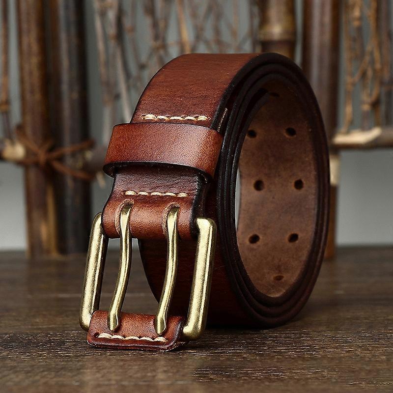 Cintura Uomo, Cinture da Vintage Cowboy Western, Cintura in Vera Pelle di Jeans Fibbia in Lega con Motivo Animale Lupo Cintura con incisione in rilievo,Nero,100CM/39.4