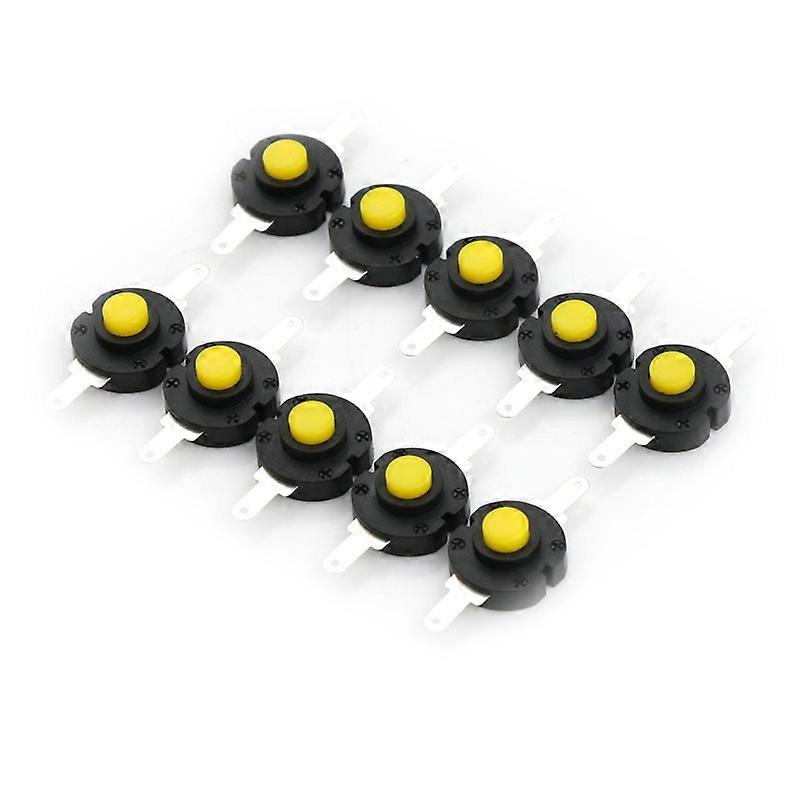 10pcs Flashlight Switches DC 12V 05A Self-locking Micro Push Button Switch Encounter