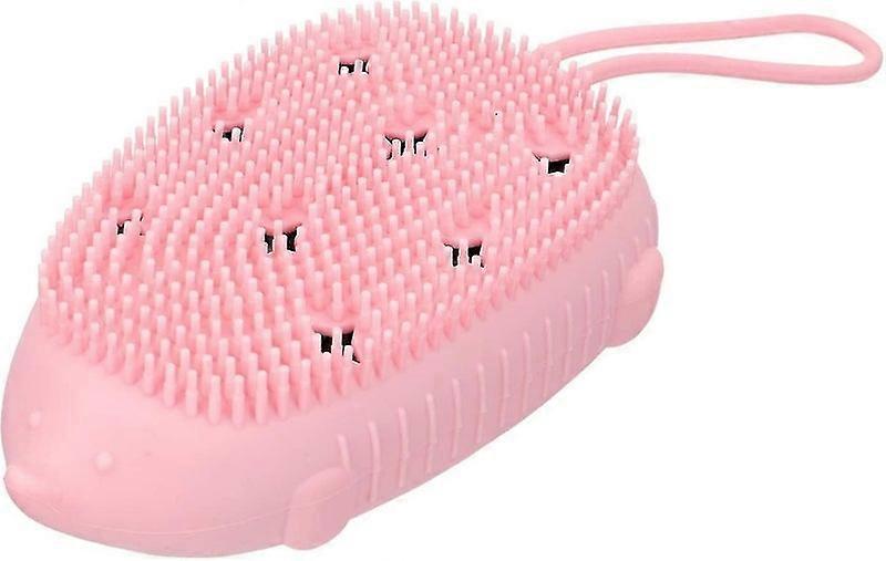 Cute Silicone Body Scrubber: Soft Bathing Brush & Loofa