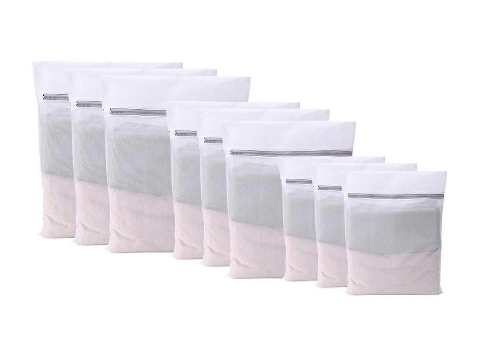 9-Piece Mesh Zippered Laundry Bags Set for Washing Delicates - Fine Mesh Style