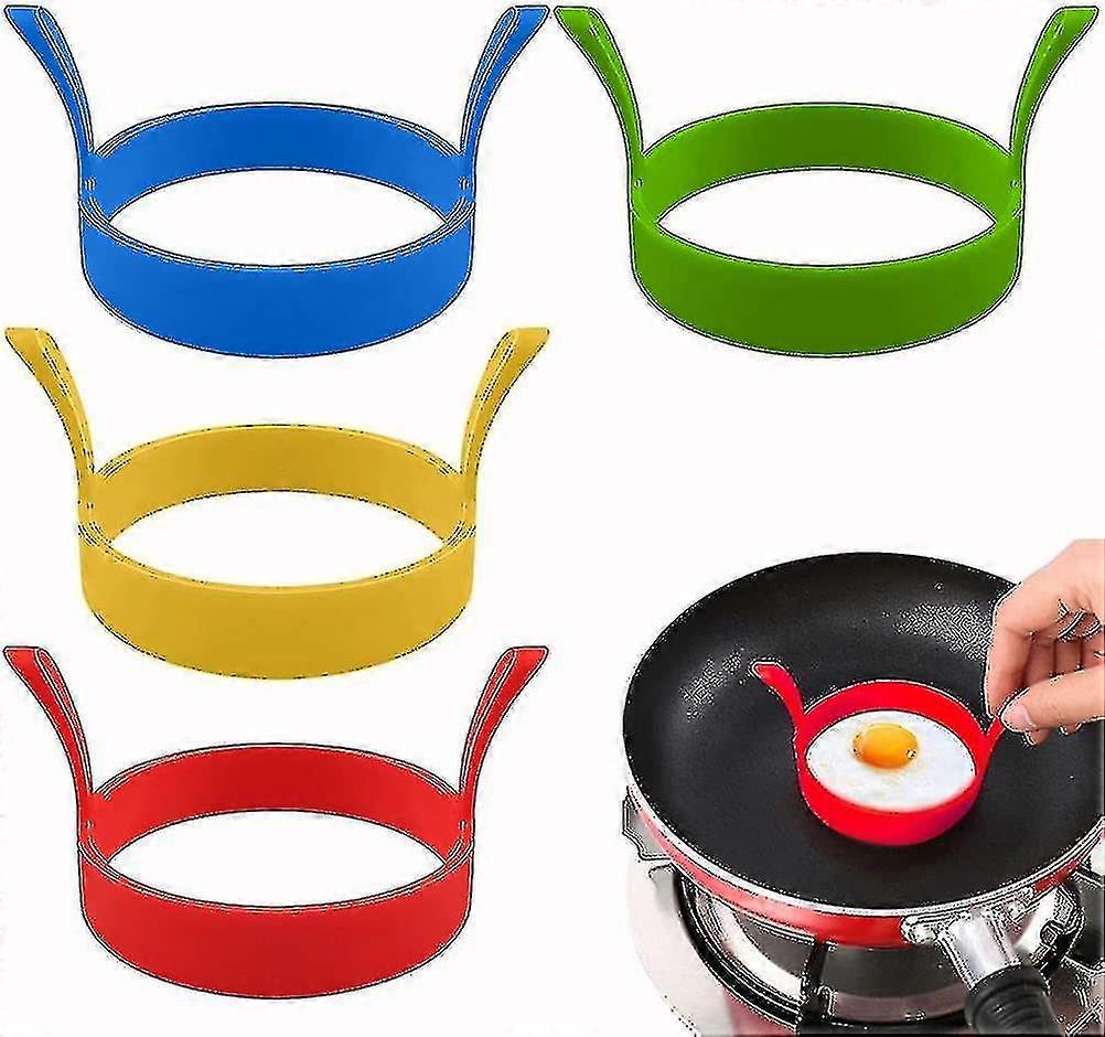 4pcs Silic Non-stick Omelette Pancake Mold