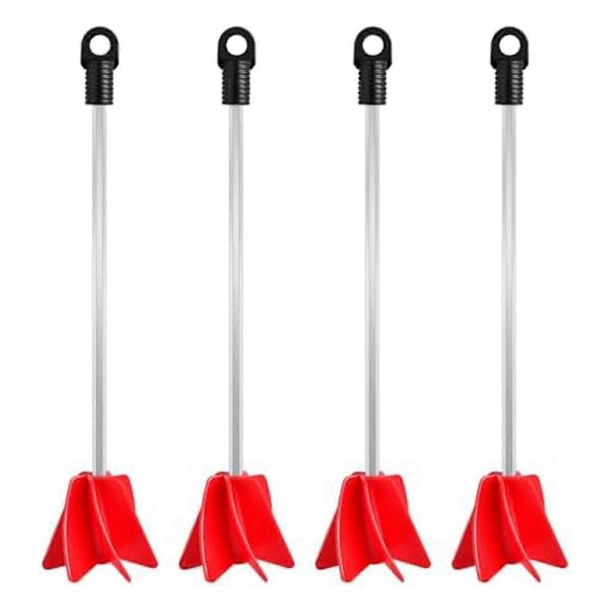 11In Drill Bit Paint Mixer,4 Piece Drill Bit Mixer Attachment,1 Gallon Resin Epoxy Mixer,Paint Mixe