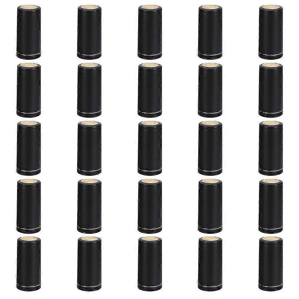 25pcs Heat Shrink Capsules Wine Bottles Caps Sleeves Suitable For Wine Bottle