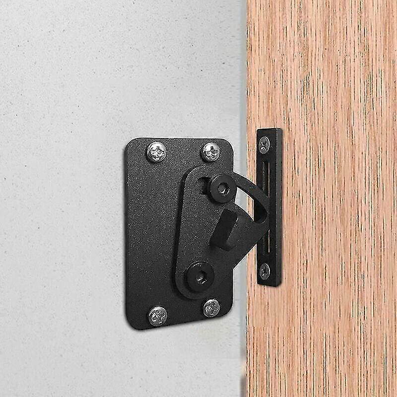 Black Stainless Steel Door Lock And Latch For Sliding Barn Door Gift