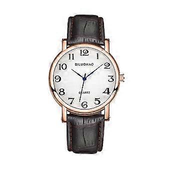 Pd628/dlh Microcheck Patroon Digitale Schaal Imitatie Lederen Horloge