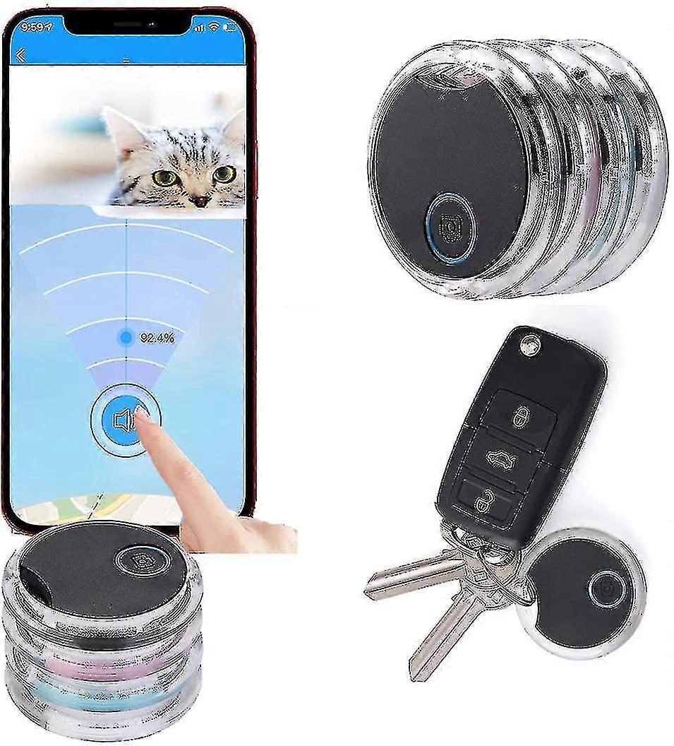 Smart Bluetooth Tracker Key Finder Key Locator Device With App,a Set (including Four Pieces)