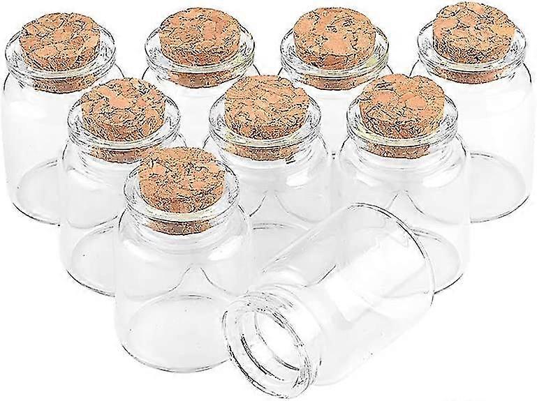 36pcs 15ml Empty Clear Small Glass Bottles Message Bottles Wishing Bottles Jar With Corks For Home Wedding Party Craft Favors Decoration