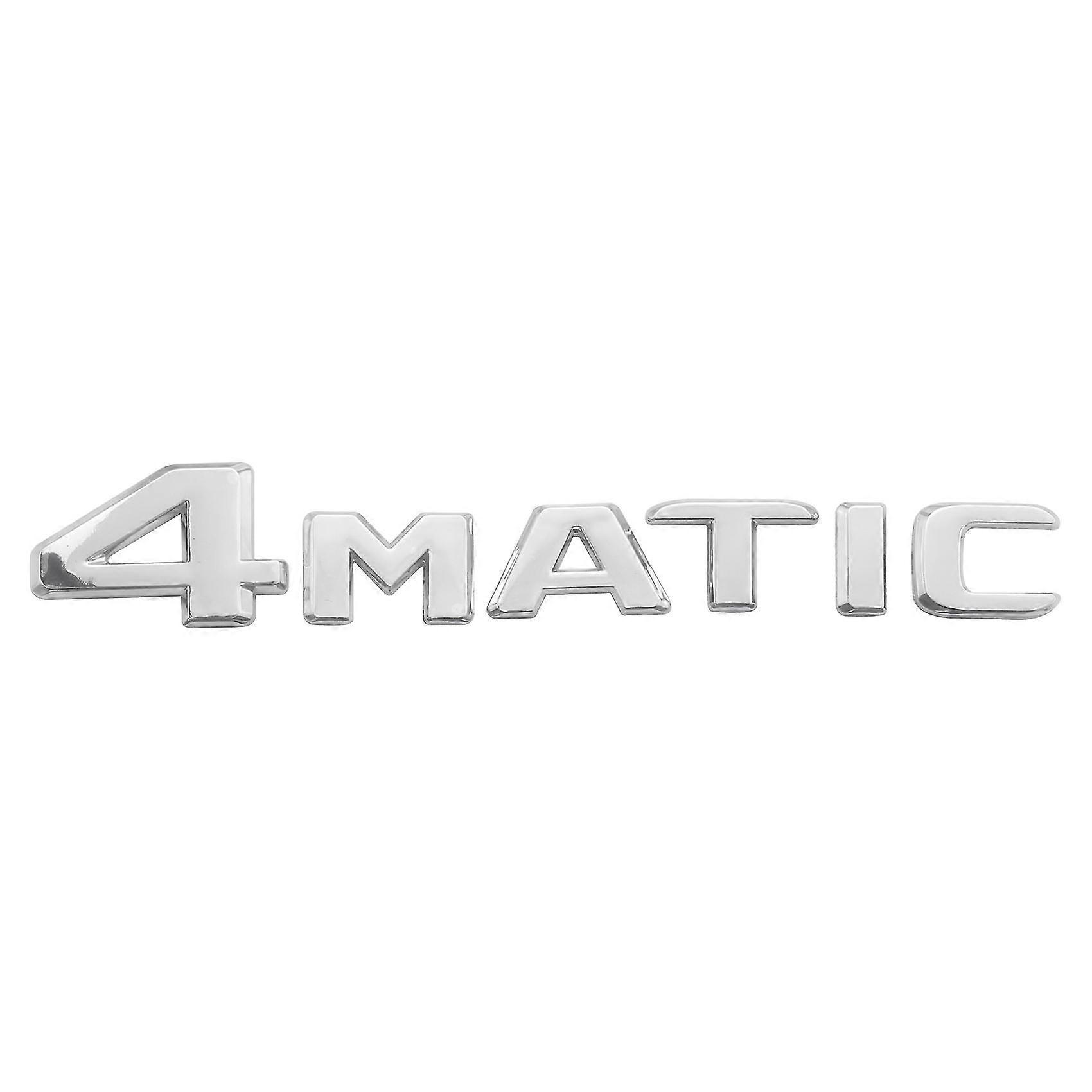 4matic Silver Auto Trunk Door Bumper Decal Tape Sticker Replacement For -
