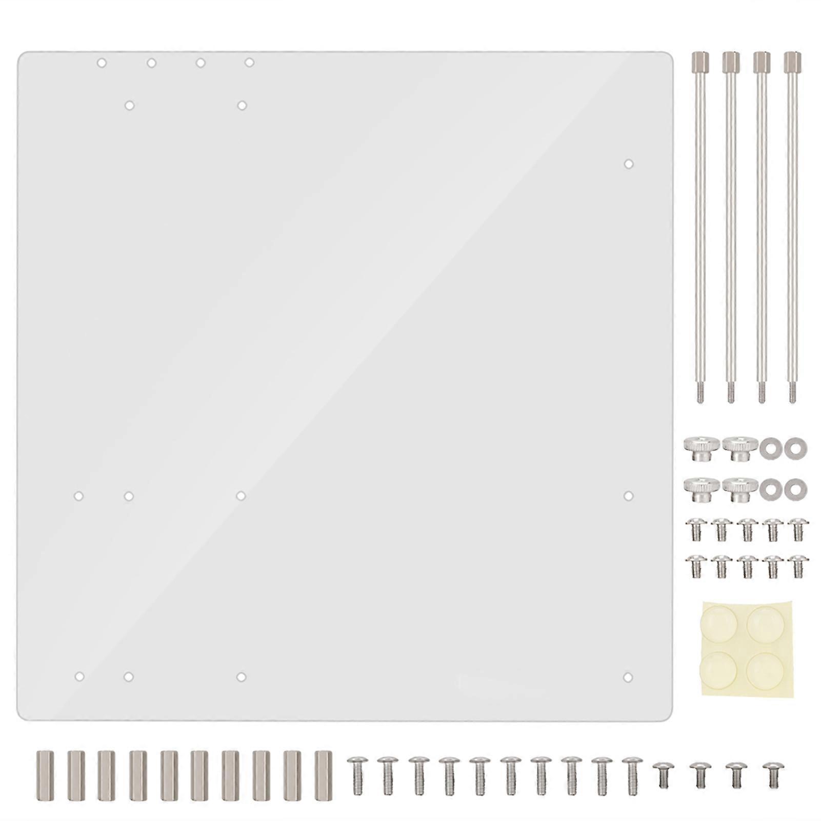 Open Frame Transparante Acryl Overlock Computerbehuizing DIY Base Stand Voor M-ATX Moederbord YEMMA