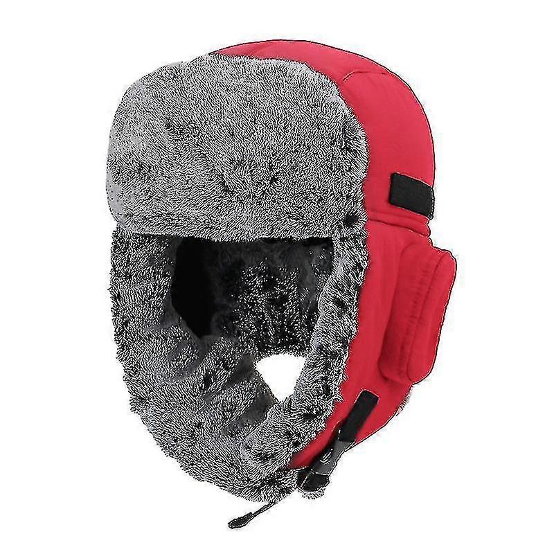 Hat Winter Men's Warm Ski Windproof Plus Velvet Thick Waterproof