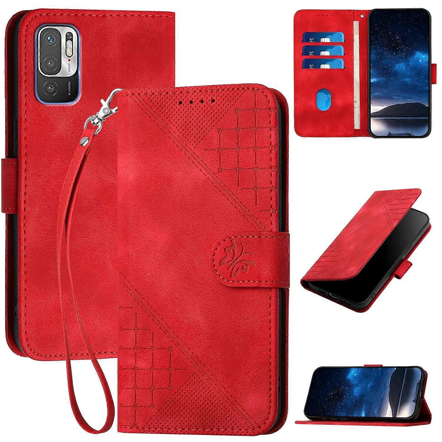 YX0080 Butterfly PU Case For Redmi Note 10 JE Version