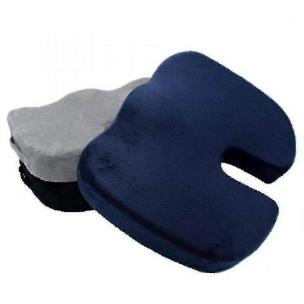 Office Driving Beautiful Buttocks Cushion U-shaped Cushion Memory Foam Chair Cushion(Grey)