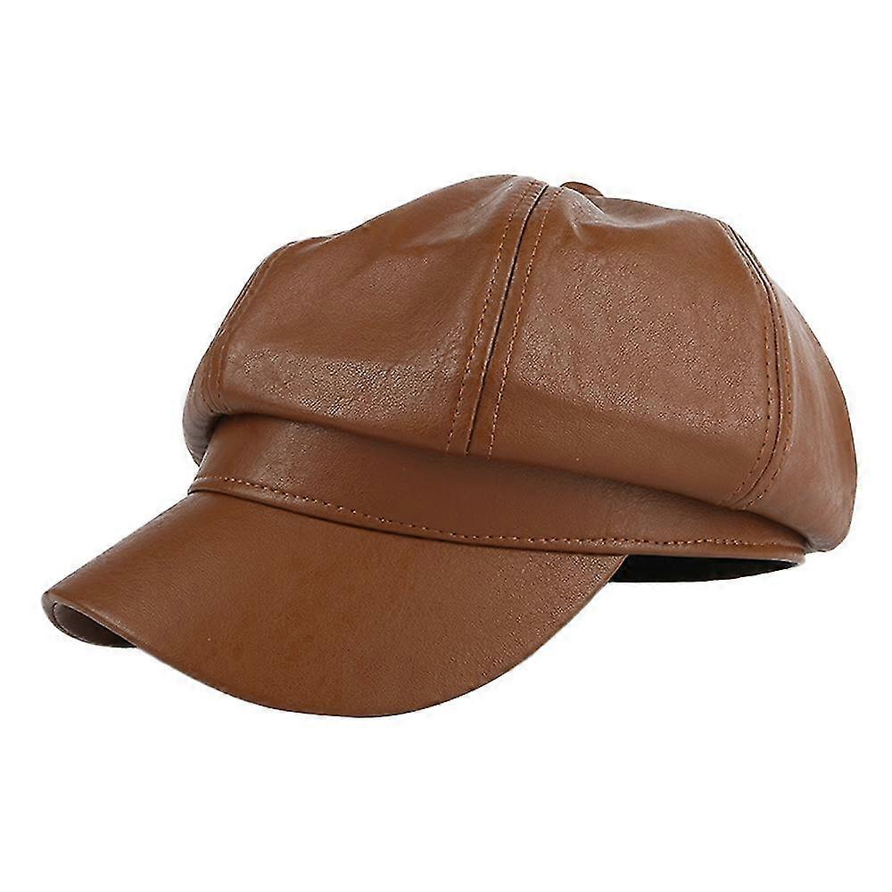 56-58cm Hat Circumference, Beret With Edge, Female Summer Leather Sunscreen Hat