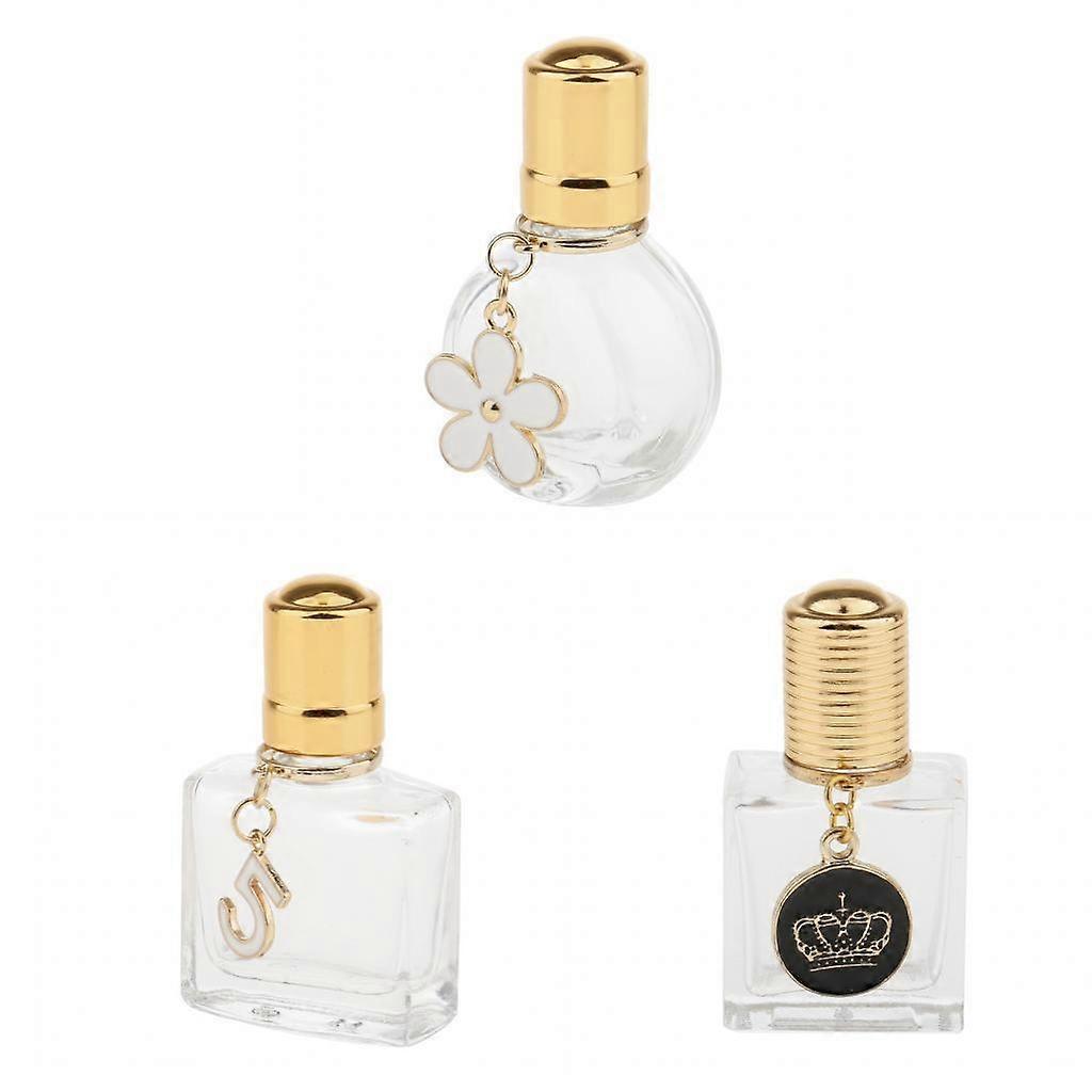 6x 10ml Refillable Empty Roller Bottle Container for Perfume Oil