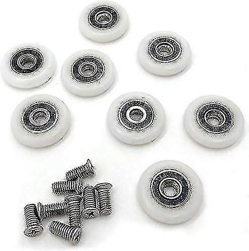 8 Duschtürrollen Räder Läuferrollen Rollrollen Roller-zzy