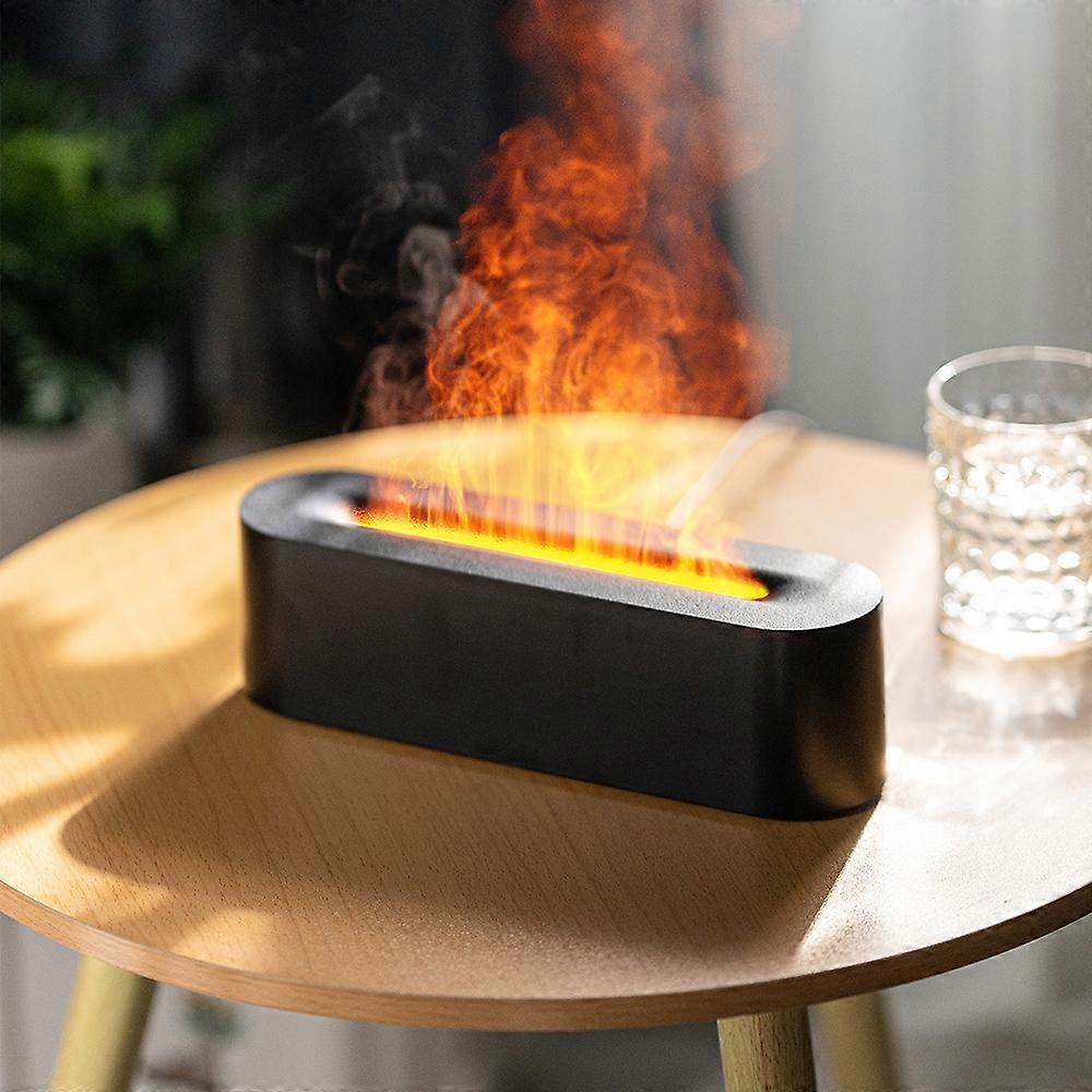 DQ709 Flame Aromatherapy Diffuser Air Humidifier DQ709 Black