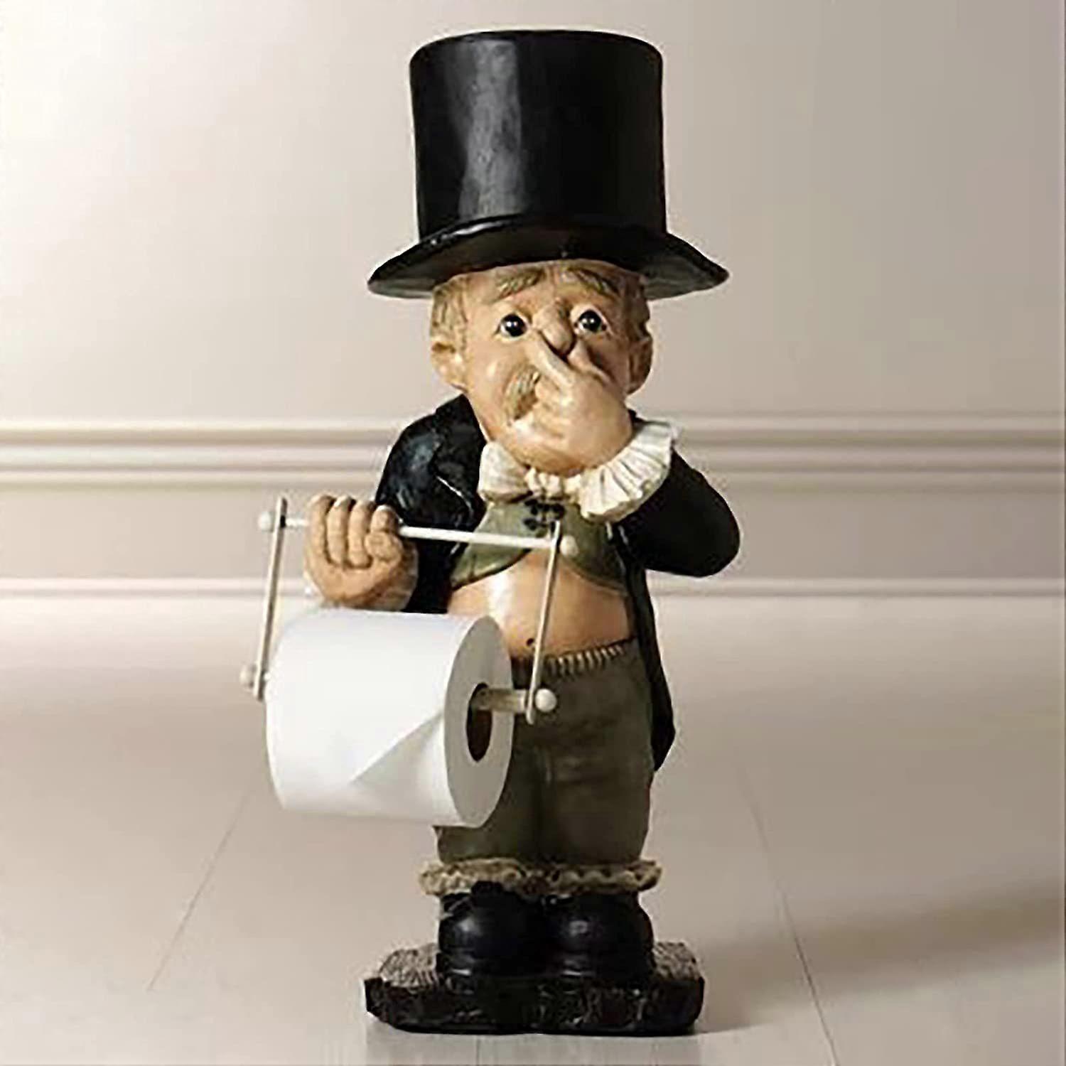 楽しいトイレバトラーW /ロールペーパーホルダーピンチノーズ樹脂オーナメントバスルーム用