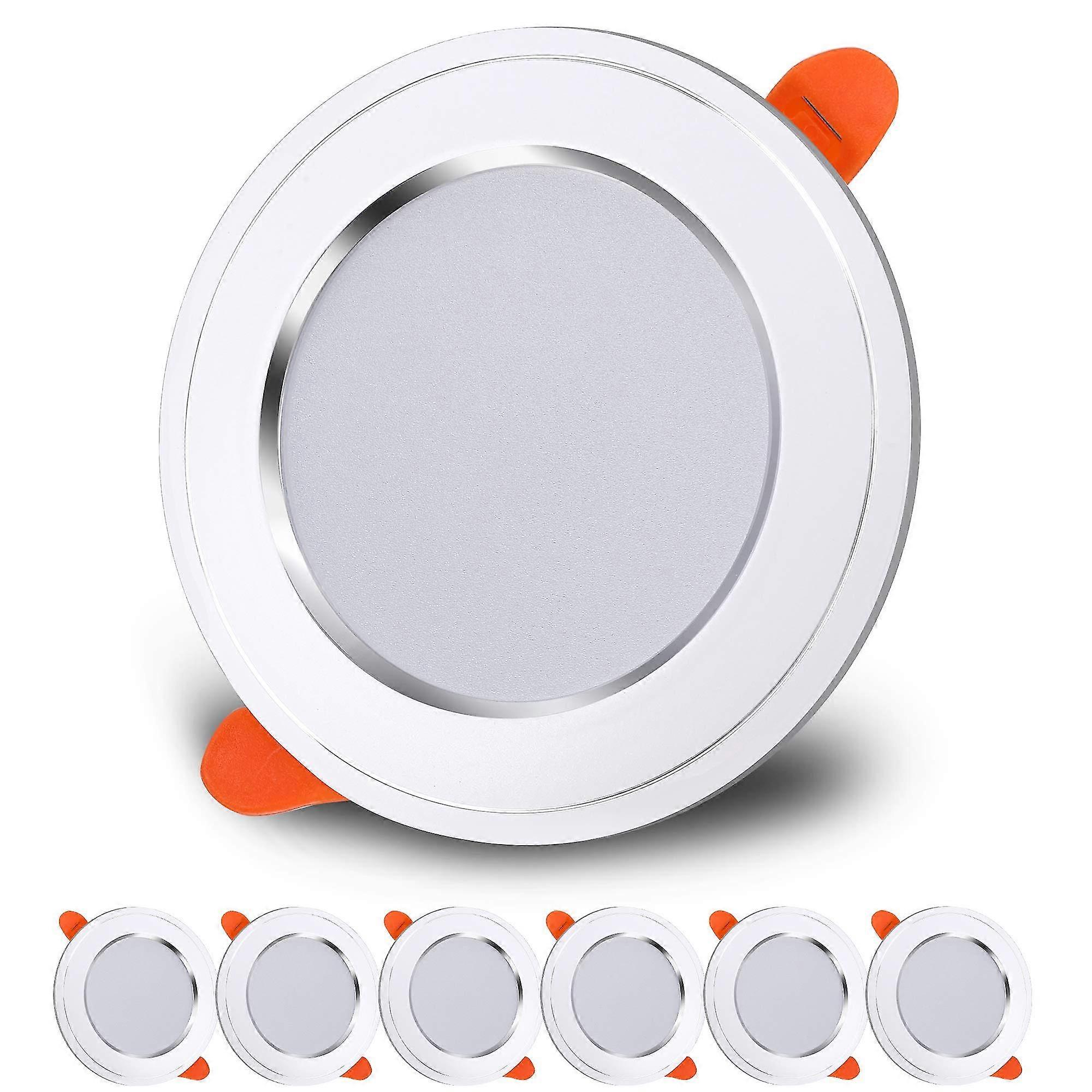 Led Downlight 7w Extra Flat Recessed Ceiling Light Equivalent 70w Cool White 6000k Ac180-2