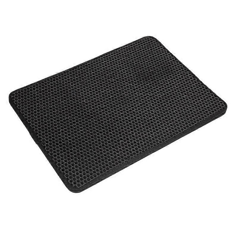 Premium EVA Cat Litter Mat - Dual Layer Litter Trapper, Non-slip & Washable, Perfect for Pet Toilet, Kennel & Litter Box Cleaning