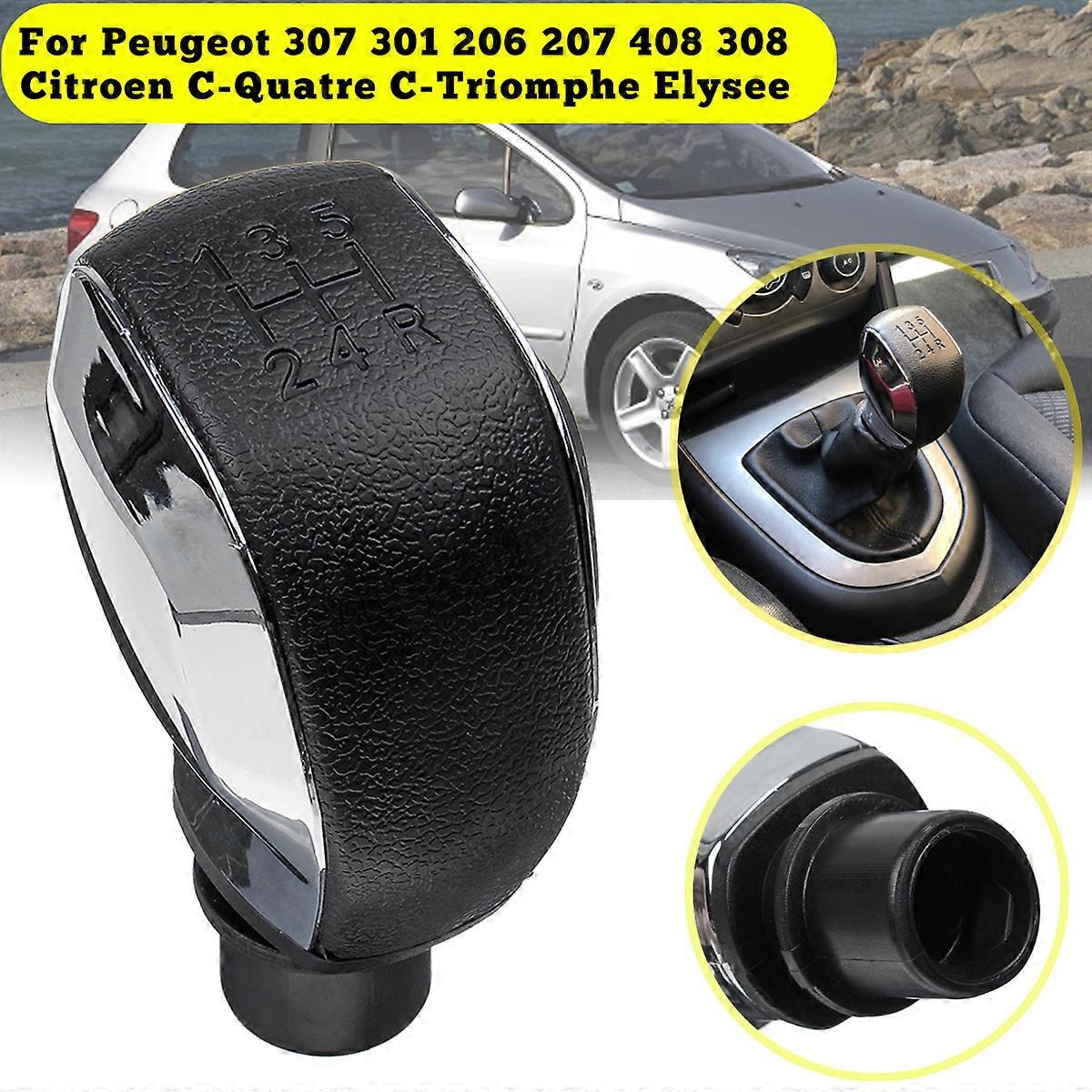 5 Speed Gear Shift Knob For Peugeot 306 307 301 206 207 408 308 508 2008 C4l C2 For Citroen C-quatre C-triomphe Elysee - Gear Shift Knob