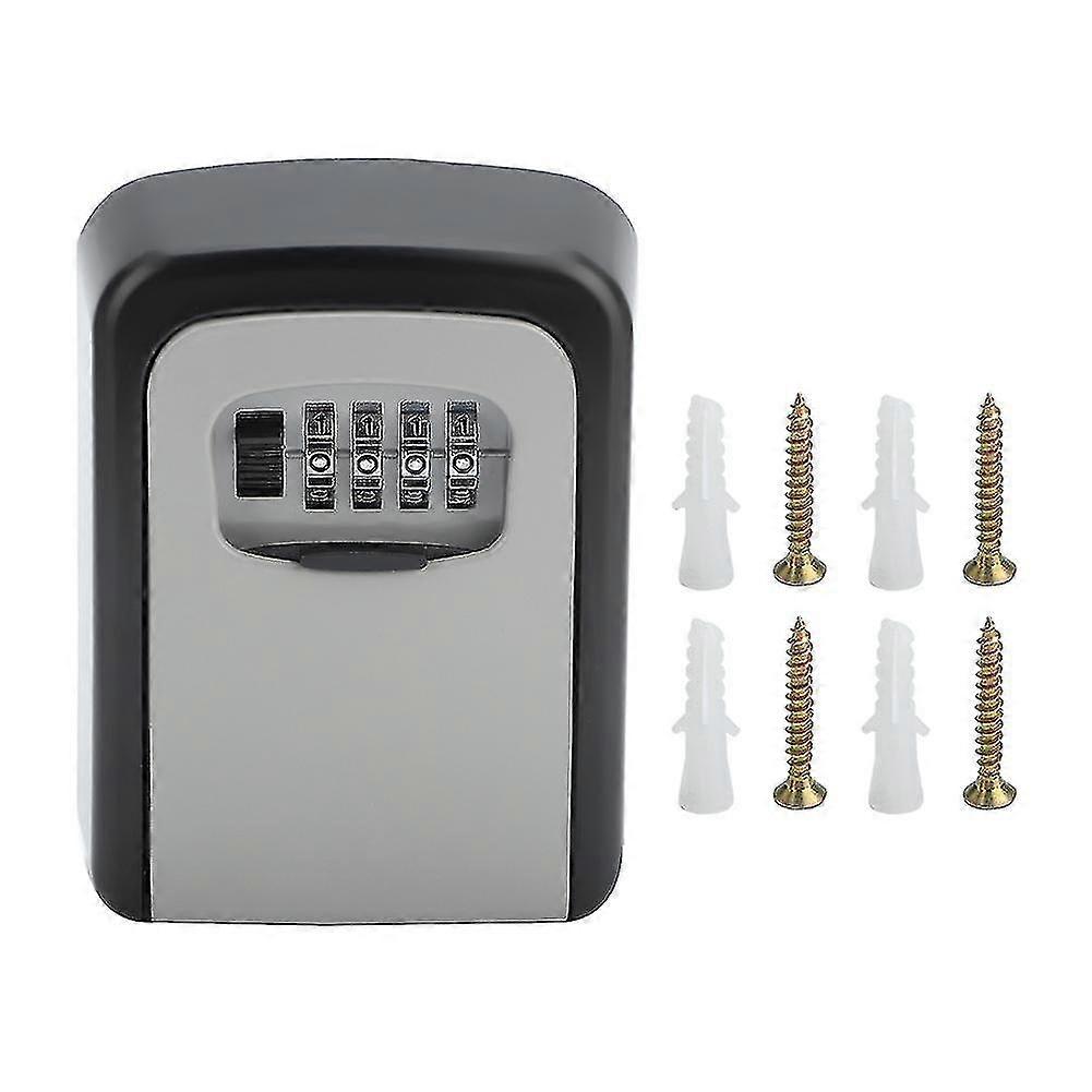 Security Storage Case Organizer Wall Mounted 4 Digit Combination Key Lock Box