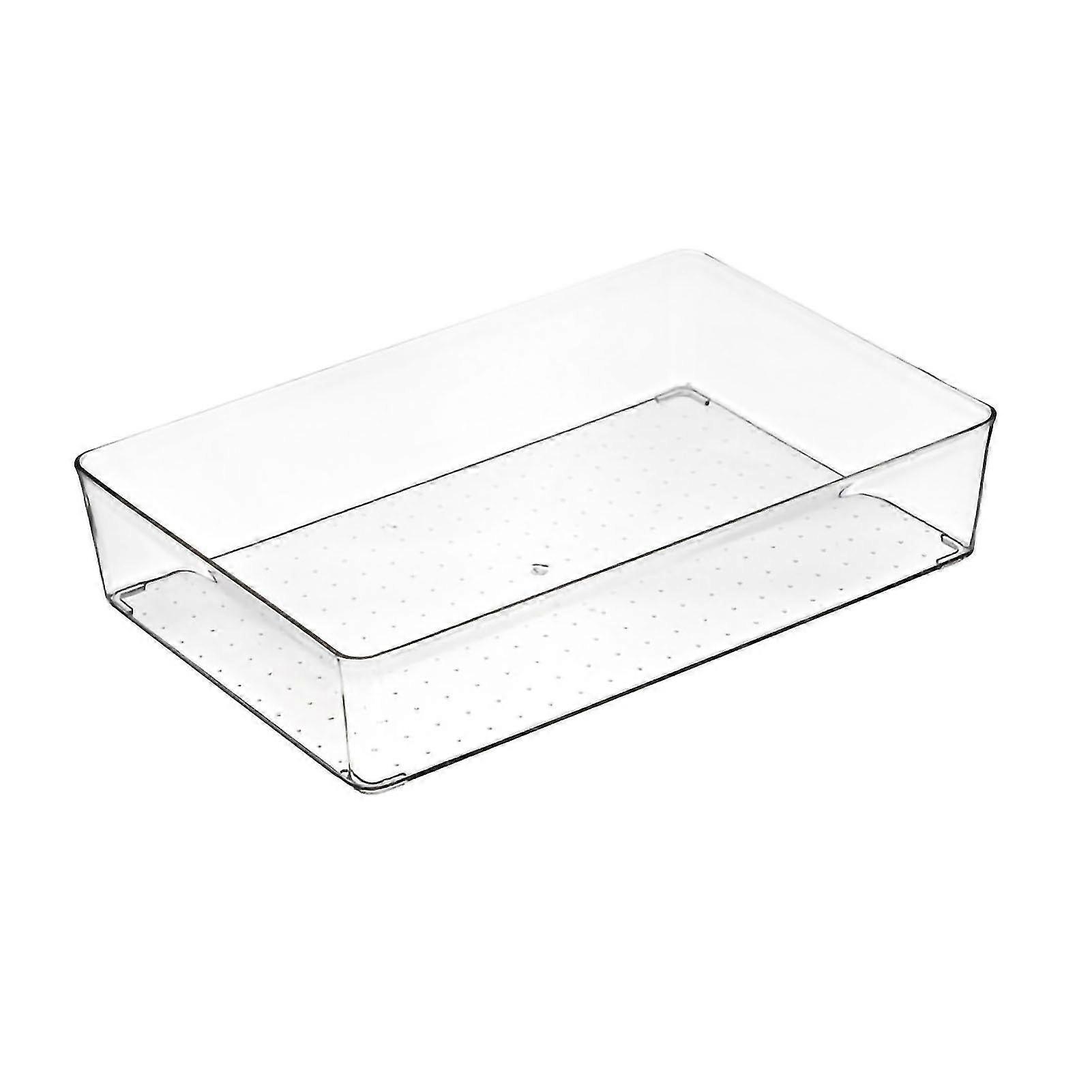 Large Square Transparent Plastic Drawer Storage Dividers - Durable Kitchen Box