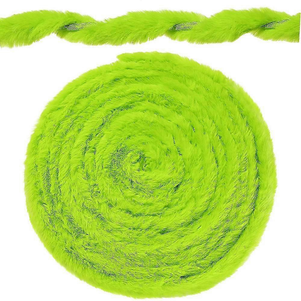 Christmas Faux Fur Ribbon Trim Fabric Roll Winding Christmas Tree Garland Soft Artificial Fur Strips for Xmas Tree Decoration