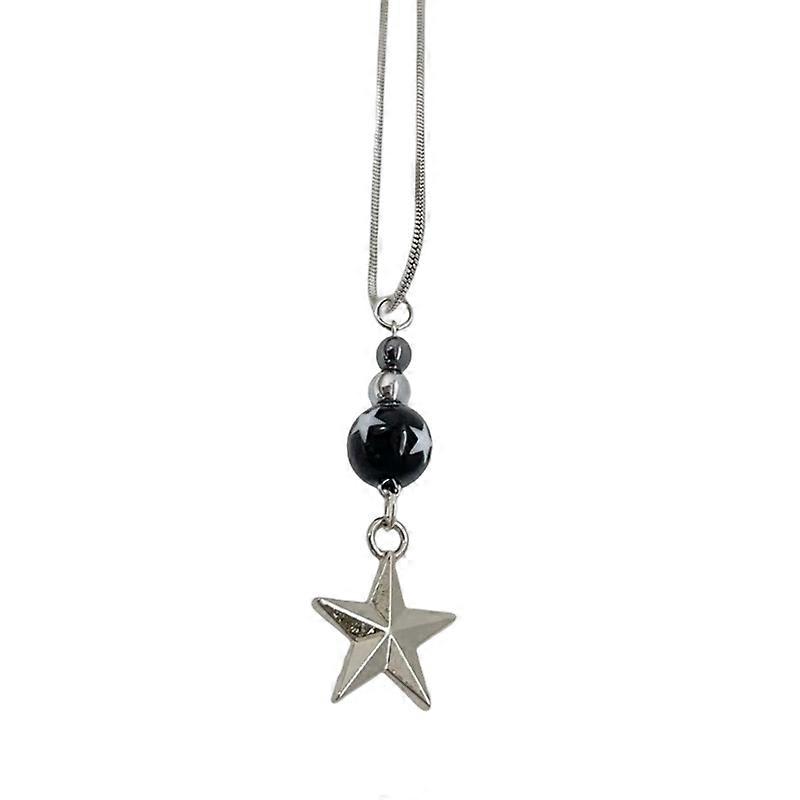 Chinese Y2k Multiple Star Five-pointed Star Titanium Steel Simple Necklace