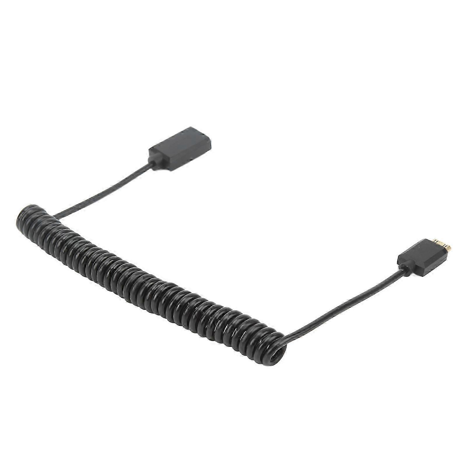 Mini HD Output Adapter 1.8m Coiled Cable for 4K at 60Hz with PVC and Metal Male to Female for TVs and Tablets