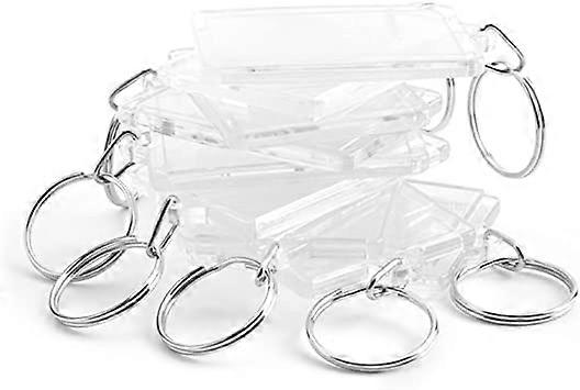 Dww-10 Pcs Photo Keychains, Transparent Photo Frame Keychains, Acrylic Keychains, DIY Personalized Rectangle Keychains with Split Ring
