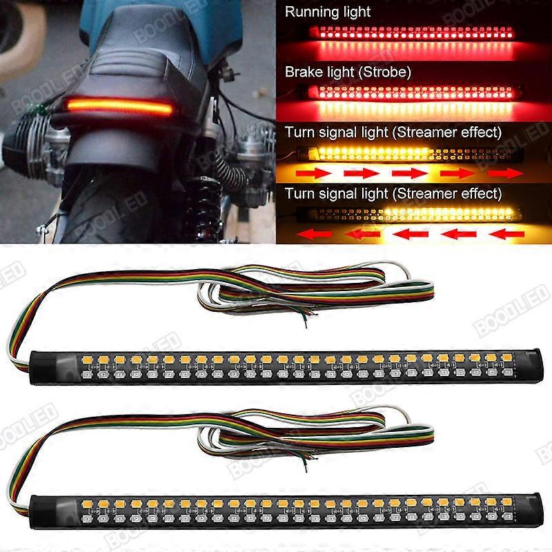 luce di stop a led per moto 2 pezzi di luce di arresto dell'indicatore di direzione posteriore a led per moto Luci di marcia diurna per moto ATV. Illuminazione per veicoli a motore